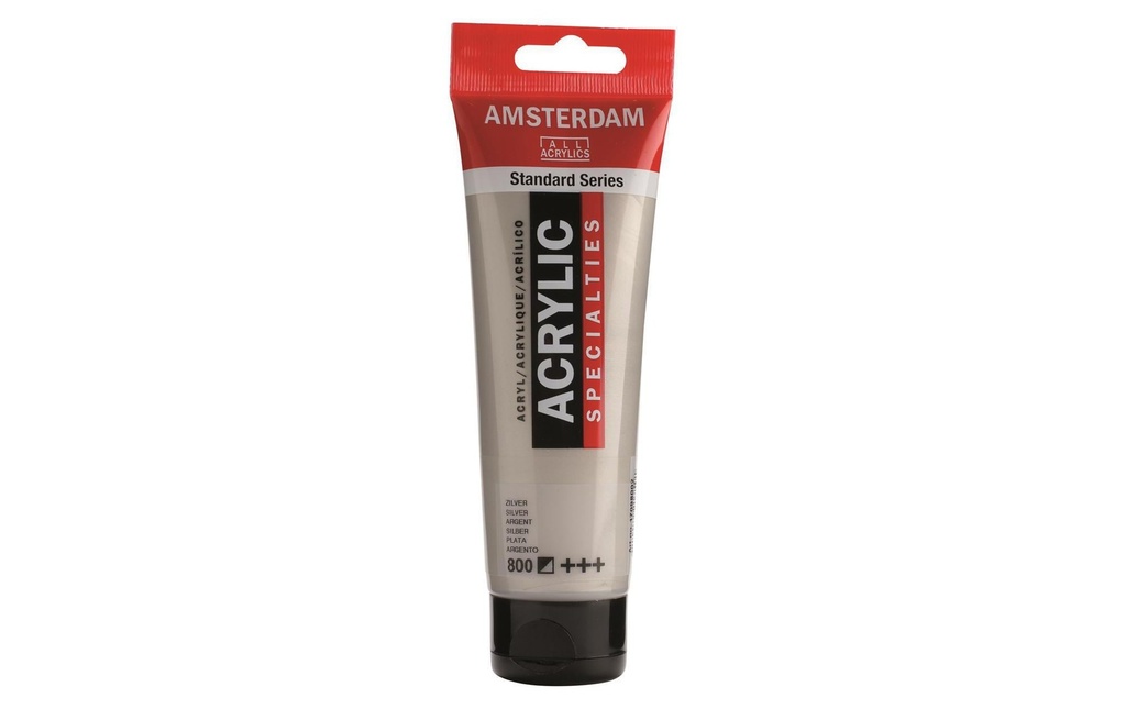 AMSTERDAM Acrylic 120ml argent (120 pces)