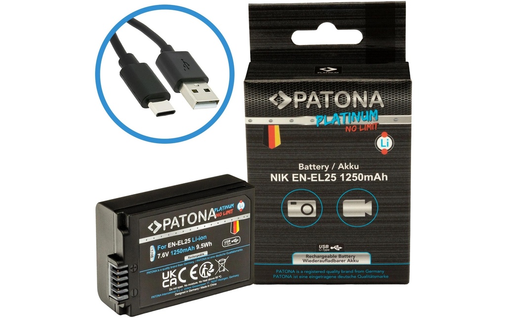 Patona Batterie Platinum pour Nikon EN-EL25