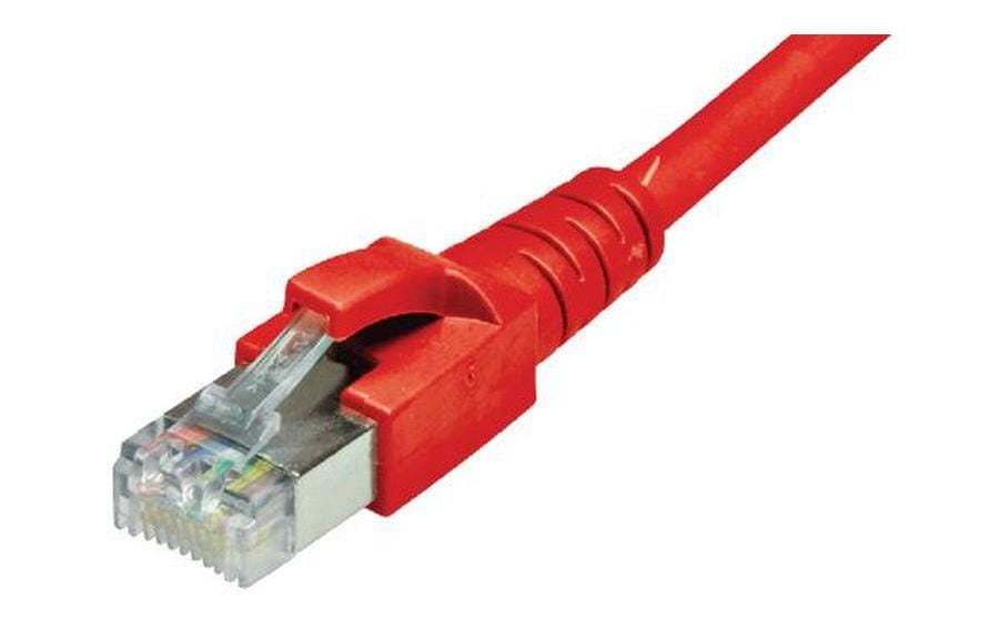 Dätwyler IT Infra Câble patch RJ-45 - RJ-45, Cat 6A, S/FTP, 15 m, Rouge
