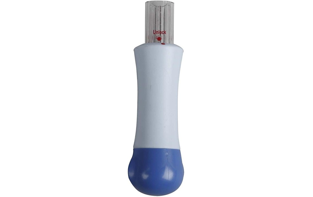Creativ Company Aiguille à feutrer Support et 7 aiguilles Bleu/Blanc