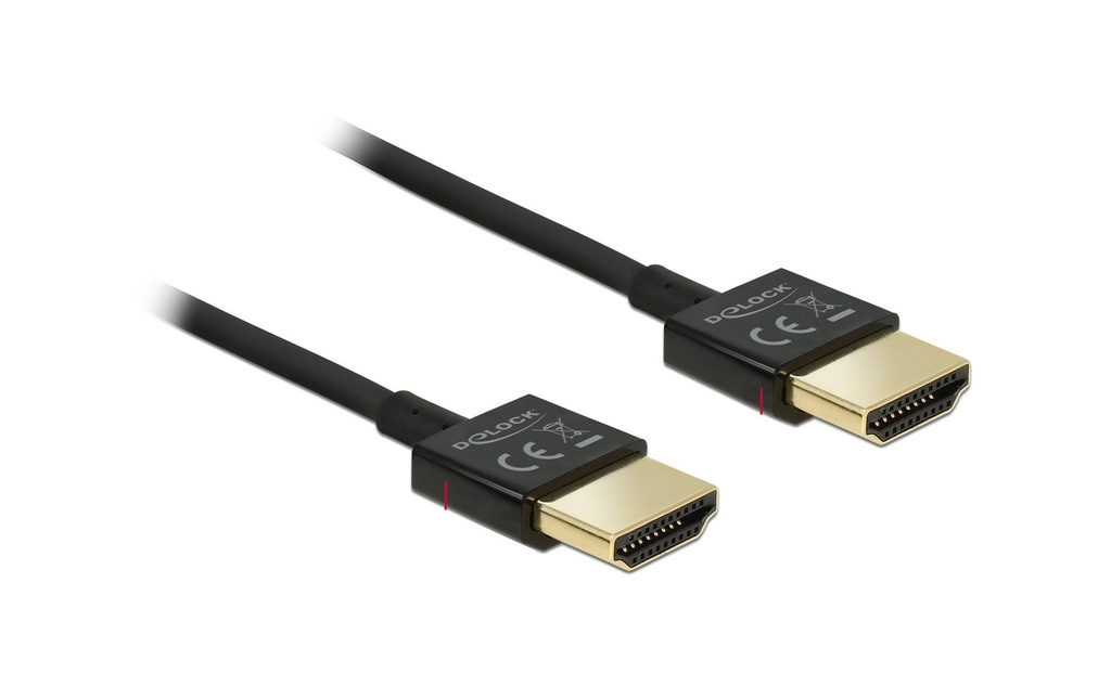 Delock Câble 4K 60Hz HDMI - HDMI, 0.5 m, Noir