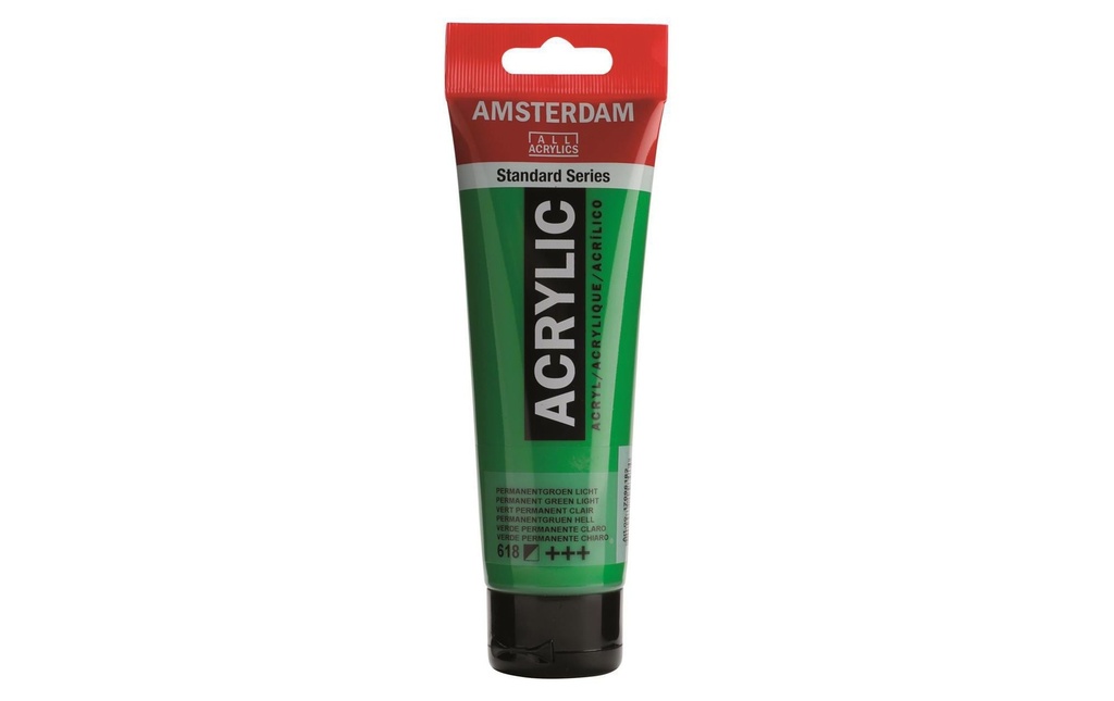 AMSTERDAM Acrylic 120ml perm.vert clair (120 pces)