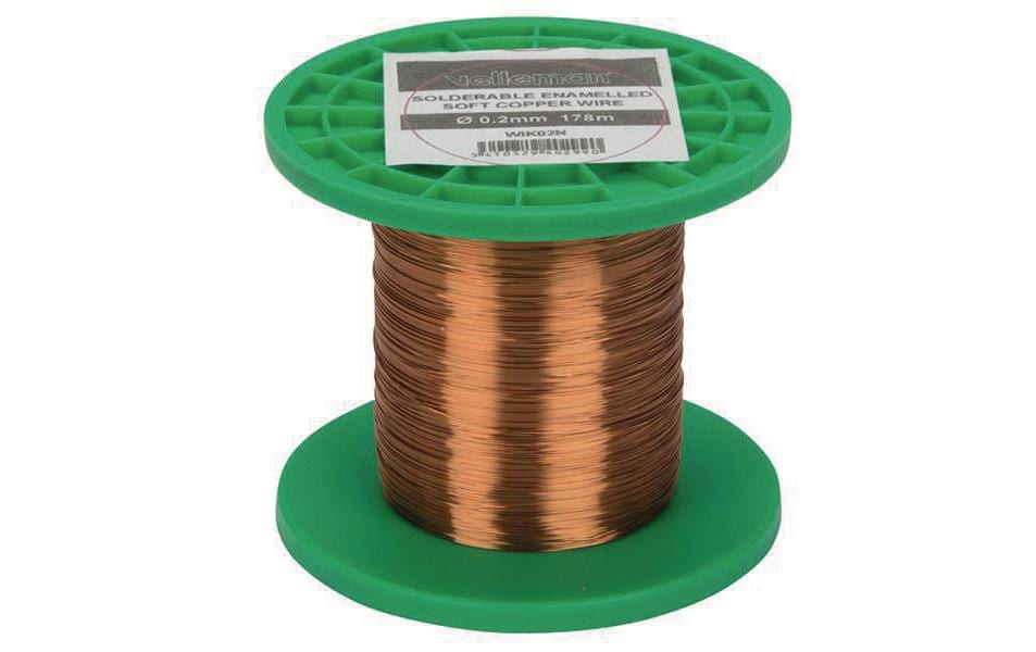 Velleman Fil de bobinage WIK02N, Ø0.2mm, 178m, 50g 1 Pièce/s