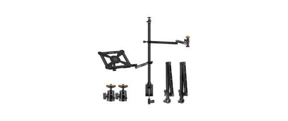 VIJIM Support de table LS22 avec 2 bras Noir