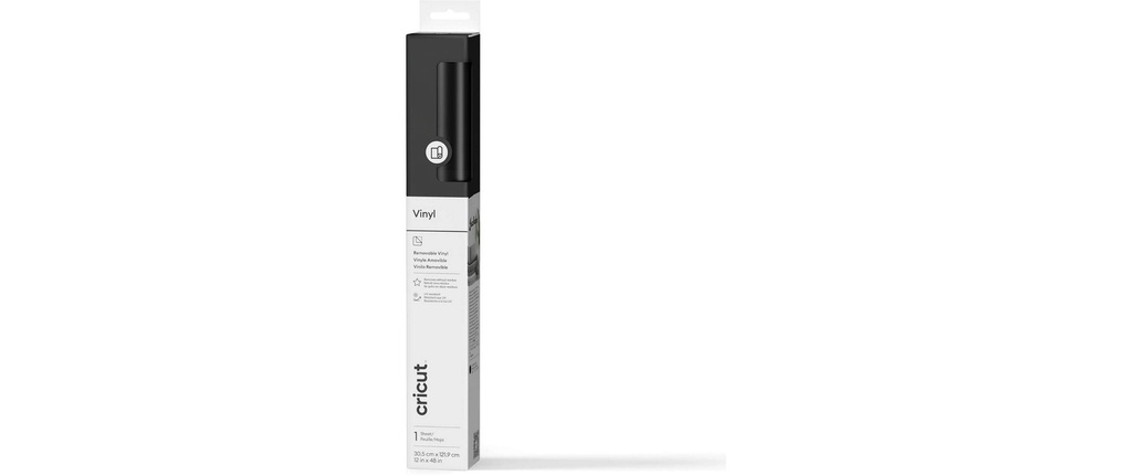 Cricut Film de vinyle repositionnable 30.5 x 122 cm, 1 Pièce/s, Noir