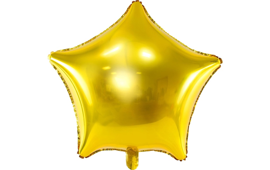 Partydeco Ballon en aluminium Star Doré