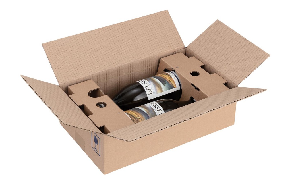 Brieger Carton d’expédition VinoPac 37 x 22 x 10.1 cm