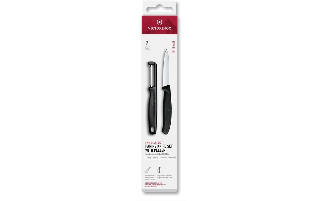 Victorinox Jeux de couteaux Swiss Classic, Noir