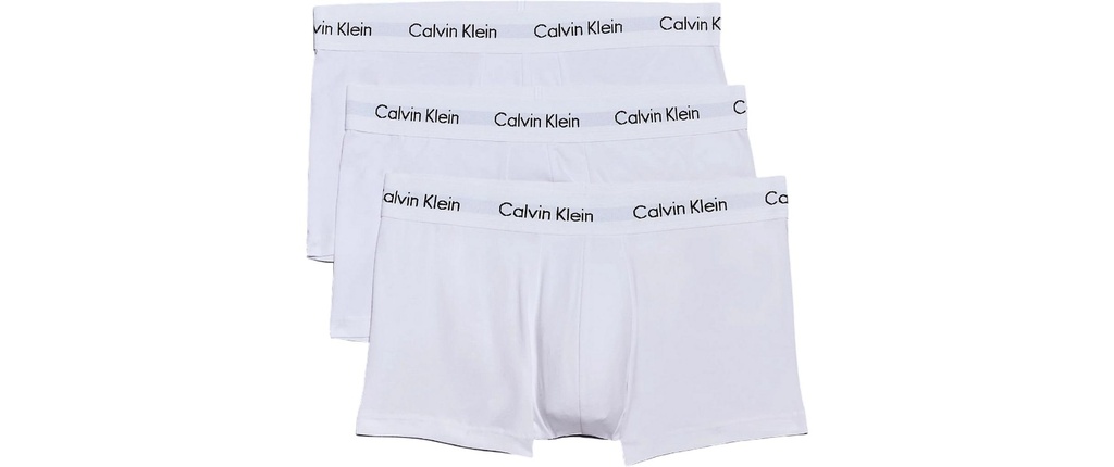 Calvin Klein Wäsche 3P Low Rise Trunk Blanc, M