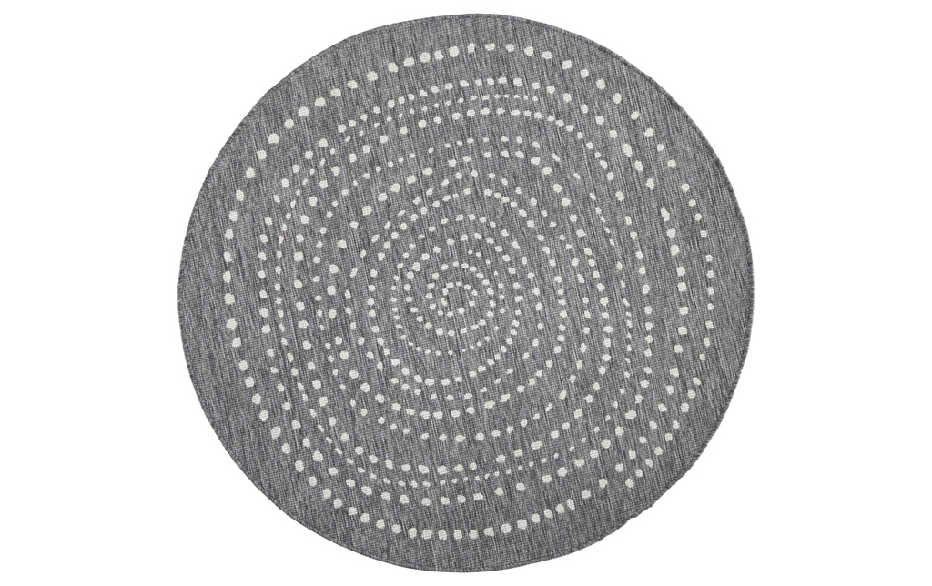 Hanse Home Tapis Bali 140 cm x 140 cm, Gris/Crème