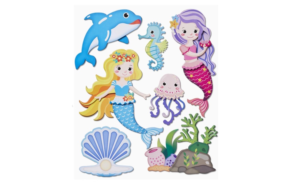 HobbyFun Autocollant 3D Sirène 1 feuille