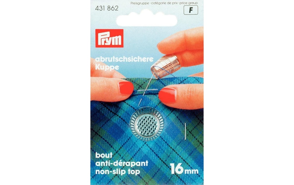 Prym Dé à coudre 16 mm, Argent