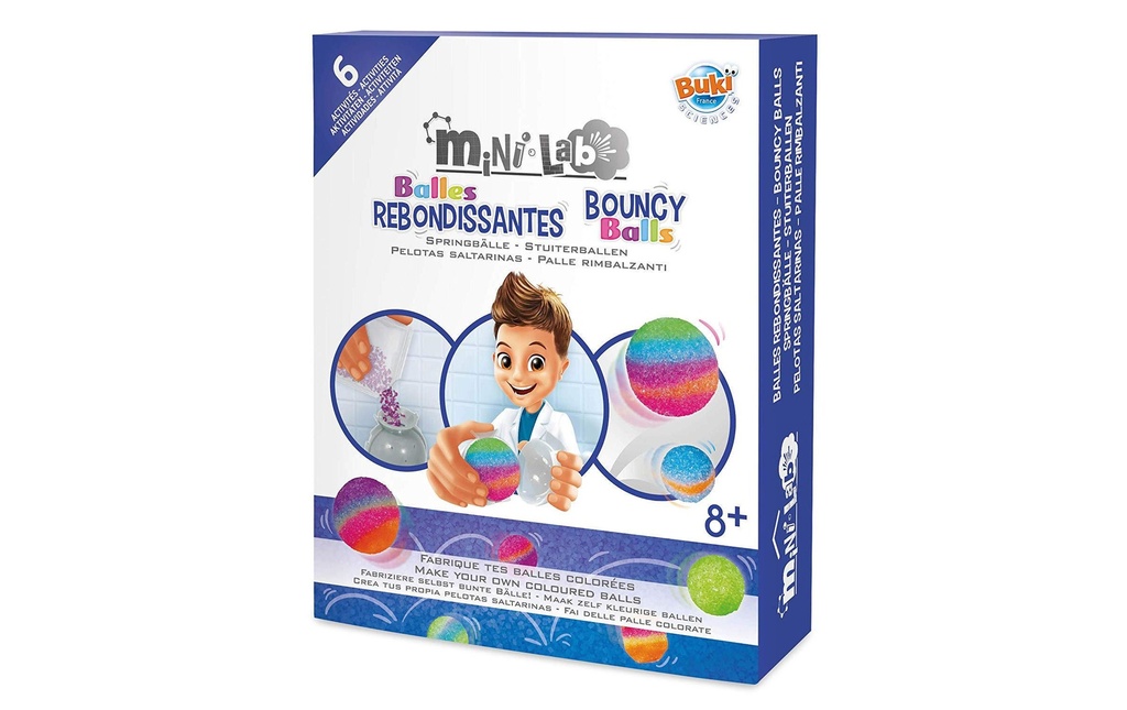 Buki Boîtes d’expérimentation Mini Lab balles rebondissantes