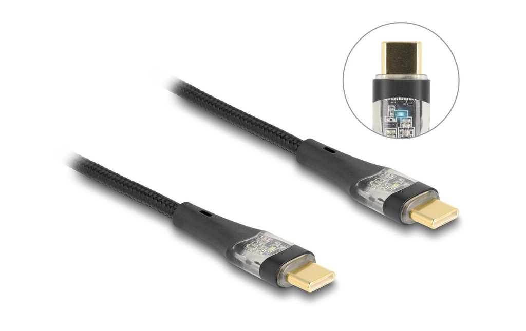Delock Câble USB 2.0 PD 3.0 100W USB-C - USB-C 3 m
