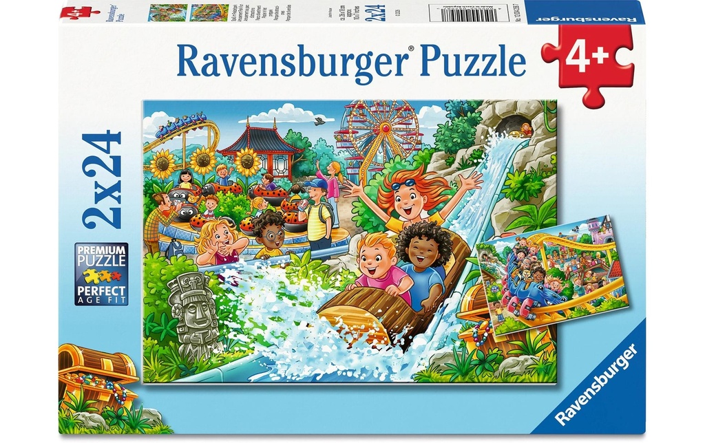 Ravensburger Jeu de puzzle 2 x 24 Parc d'attractions