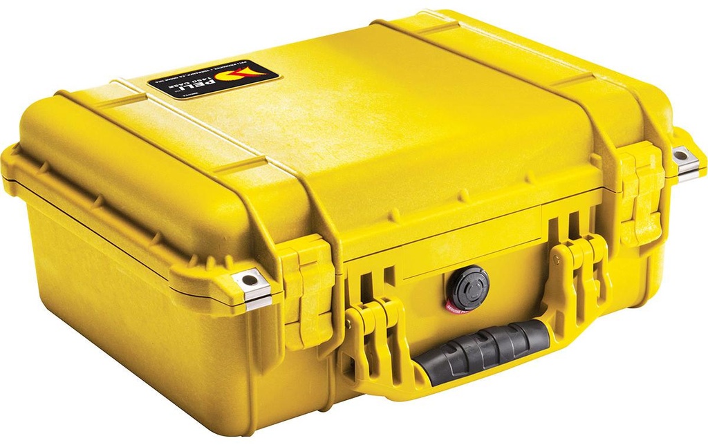 Peli Mallette de protection 1450 sans garniture en mousse, Jaune