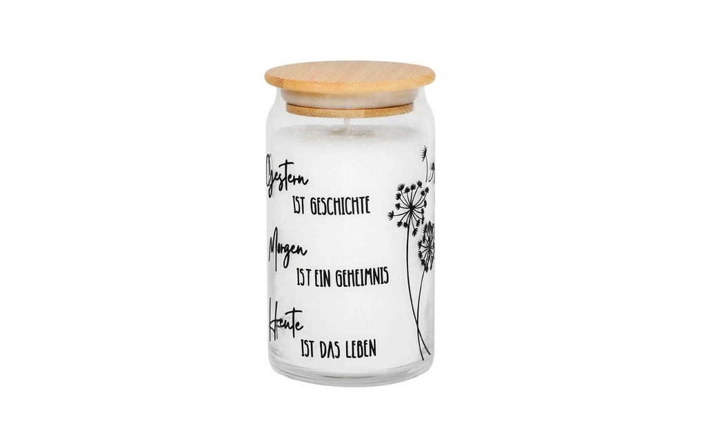 Candle Factory Bougie dans un verre Hier matin Aujourd'hui 12 x 7 cm