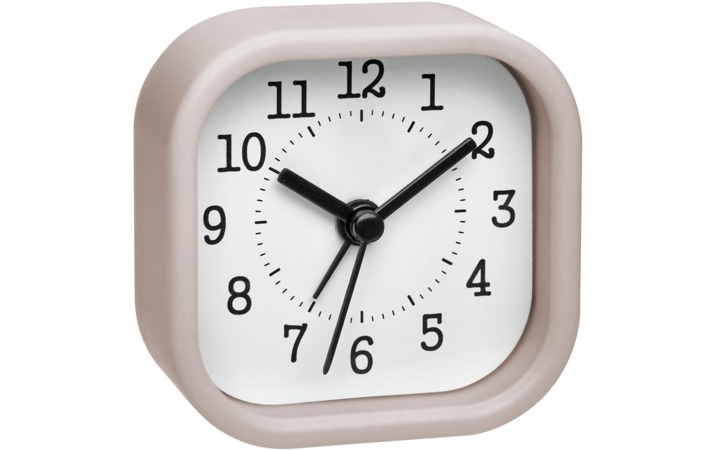 TFA Dostmann Réveil classique Rose pastel