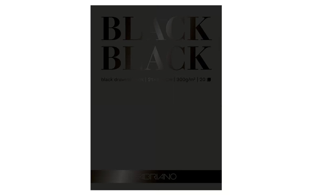 FABRIANO Bloc papier dessin A4 noir (20 pces)