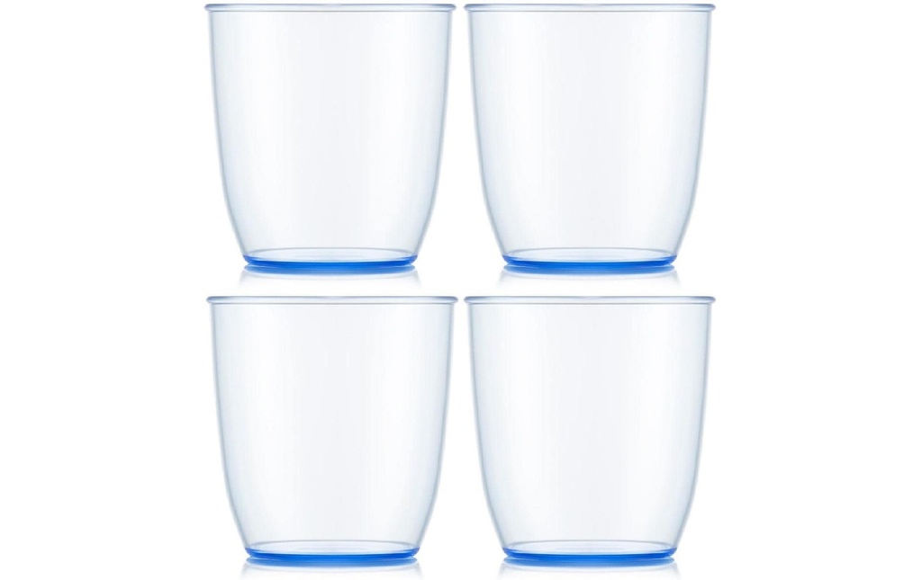 Bodum Gobelet de plein air Kvadrant 350 ml, bleu, 4 pièces