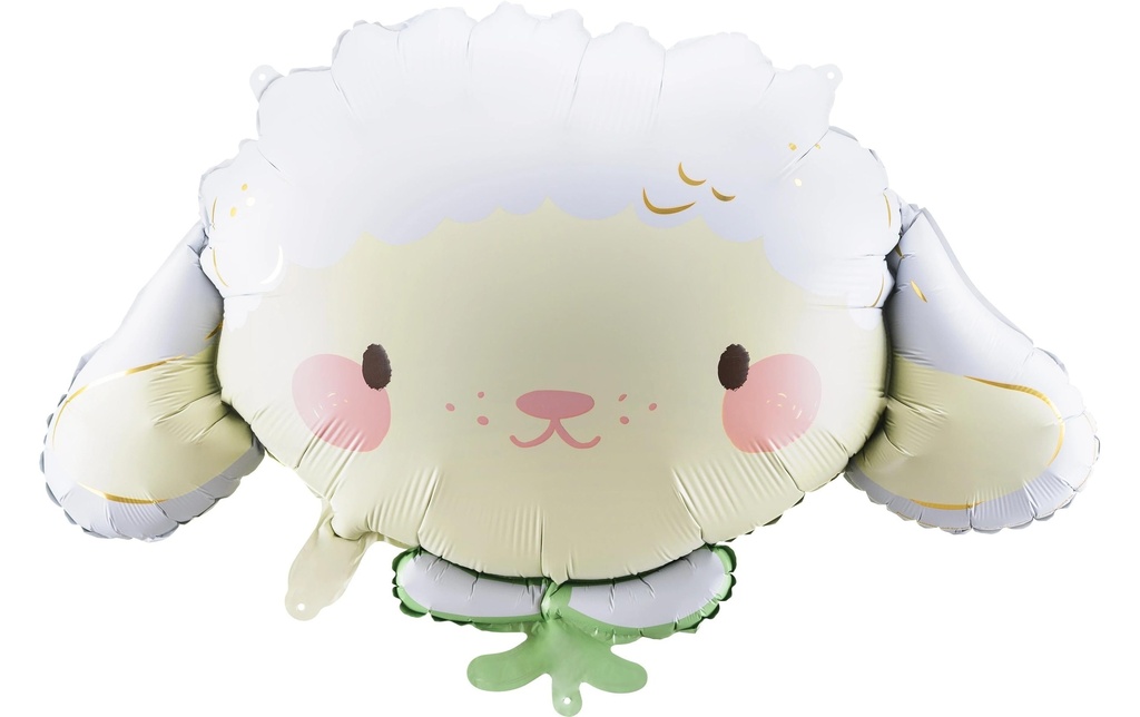 Partydeco Ballon en aluminium Mouton 87 x 57,5 cm, Multicolore