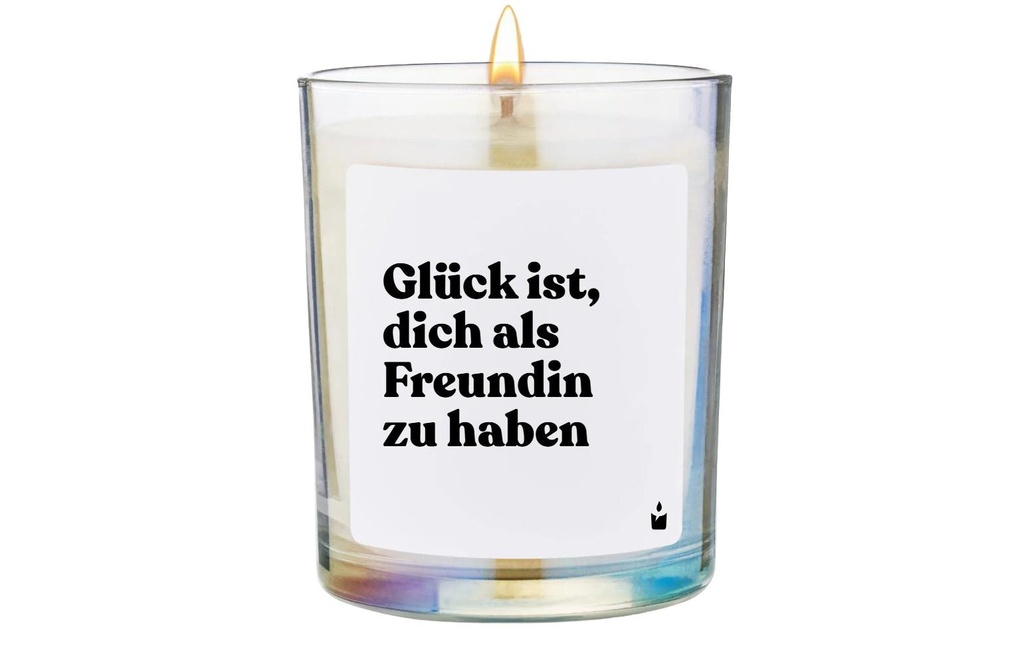 ChattyCandles Bougie parfumée La chance, c'est de t'avoir comme amie 6.7 x 8 cm