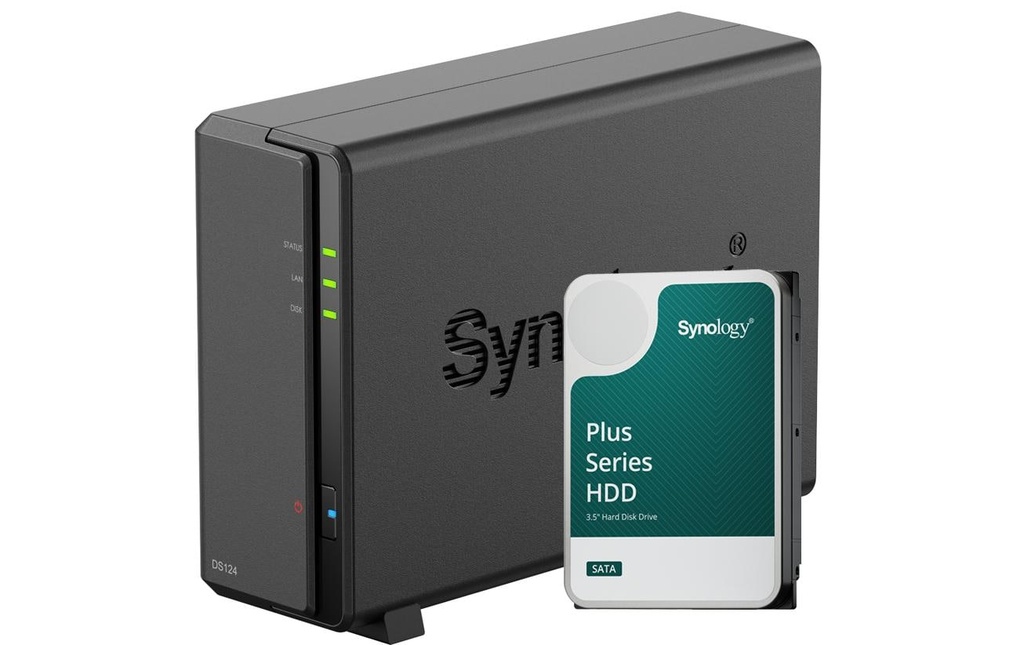 Synology NAS DiskStation DS124 1-bay Synology Plus HDD 6 TB