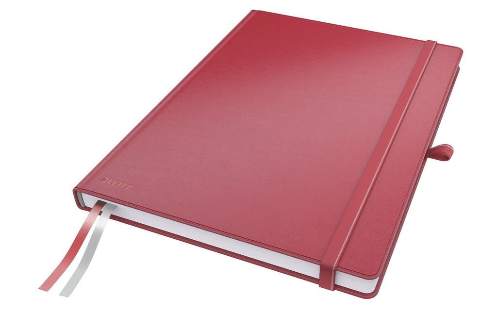 Leitz Carnet de notes A4, À carreaux, Rouge