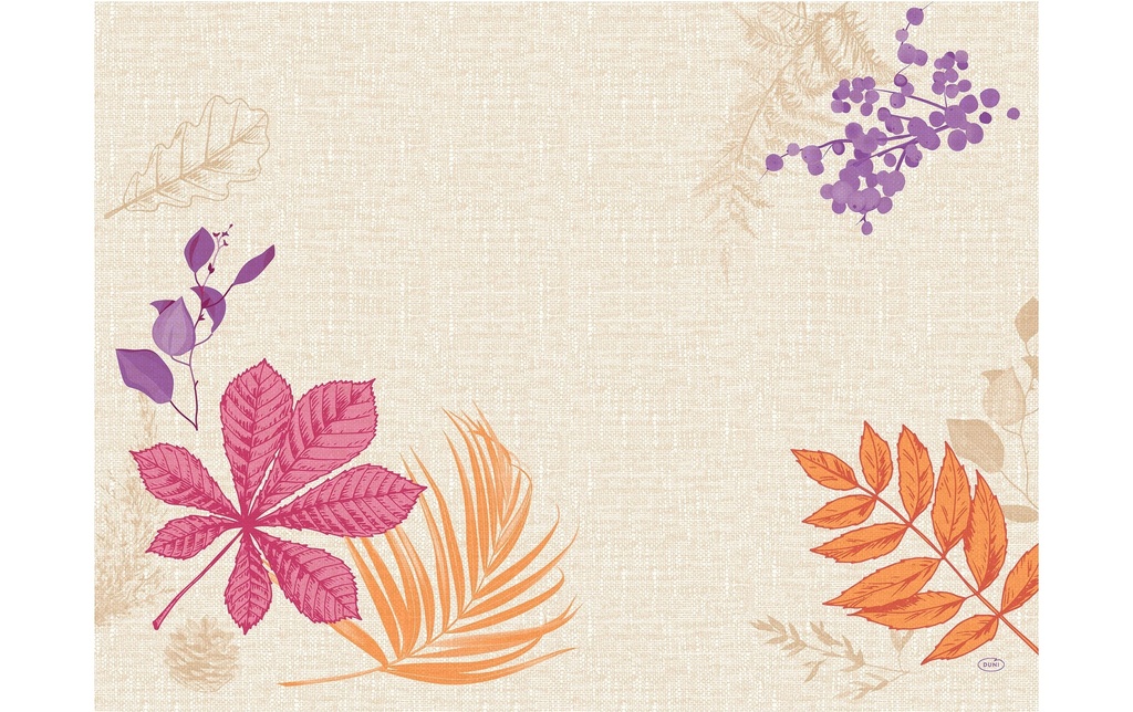 Duni Set de table Bright Autumn 250 pièces, 30 cm x 40 cm, Blanc