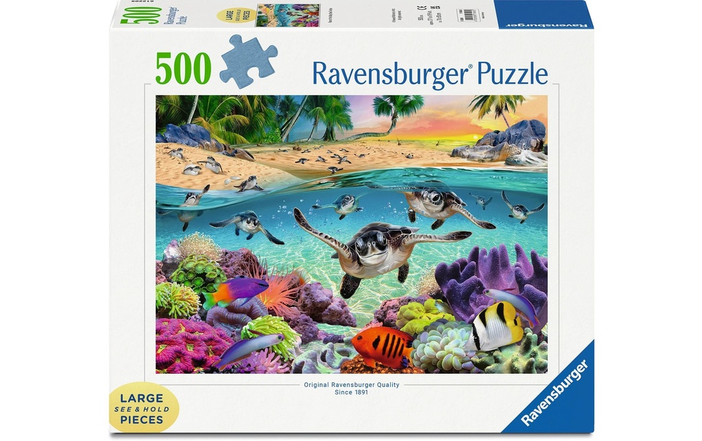 Ravensburger Puzzle Tortues de mer 500 pièces