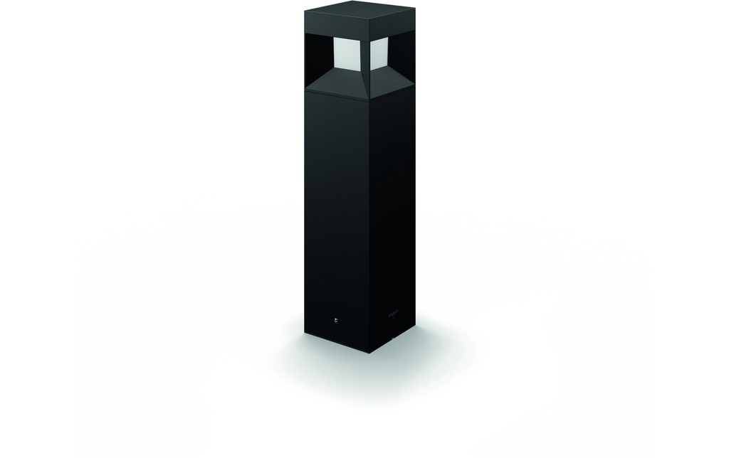 Philips Borne d?éclairage pour chemins Rez-de-chaussée 8 W, 800 lm, 2700 K, 40 cm, noir