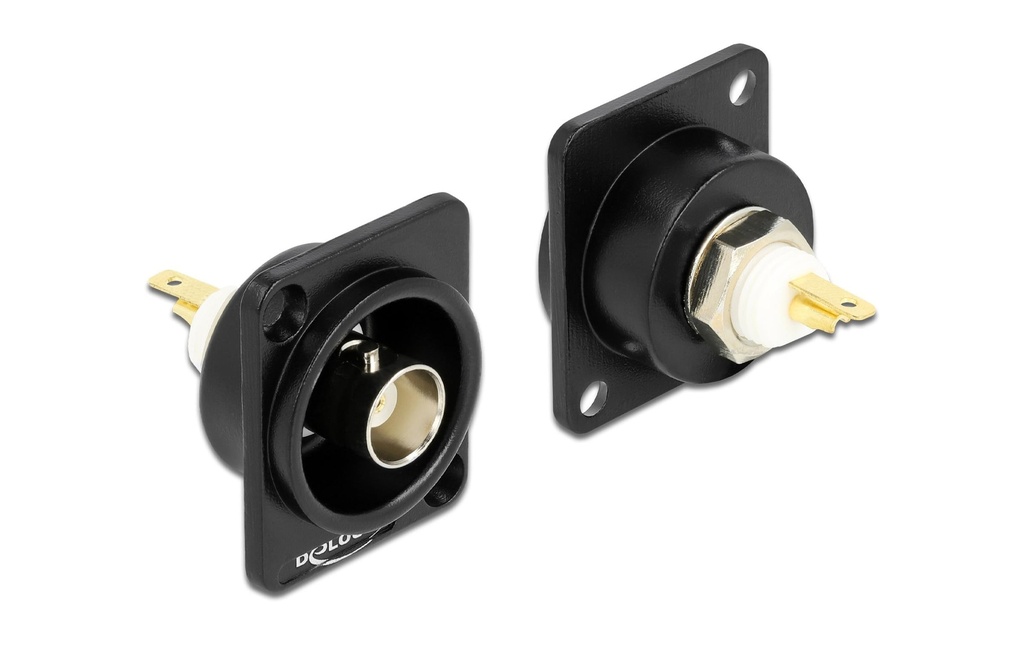 Delock Type D BNC femelle avec connecteur à souder