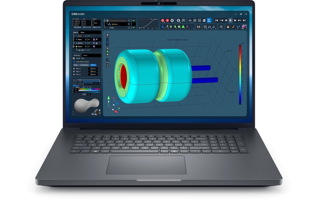 Dell Ordinateur portable Pro Max 18 Plus (U9-285HX,64GB, 1TB SSD)