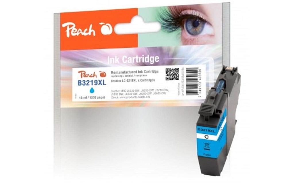 Peach Encre Brother LC-3219XL Cyan