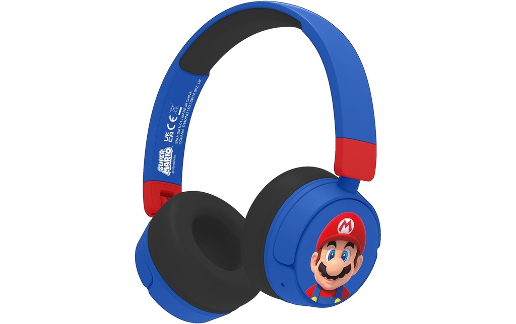 OTL Casques extra-auriculaires Super Mario Bleu; Rouge