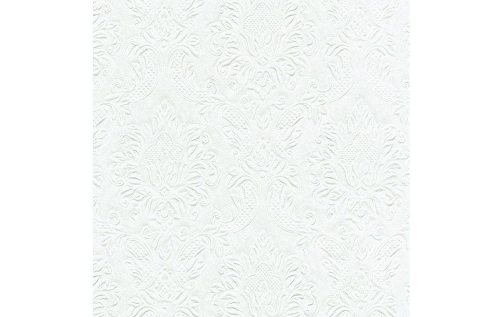 Paper + Design Serviettes en papier Ornament 33 cm x 33 cm, 16 Pièce/s, Blanc