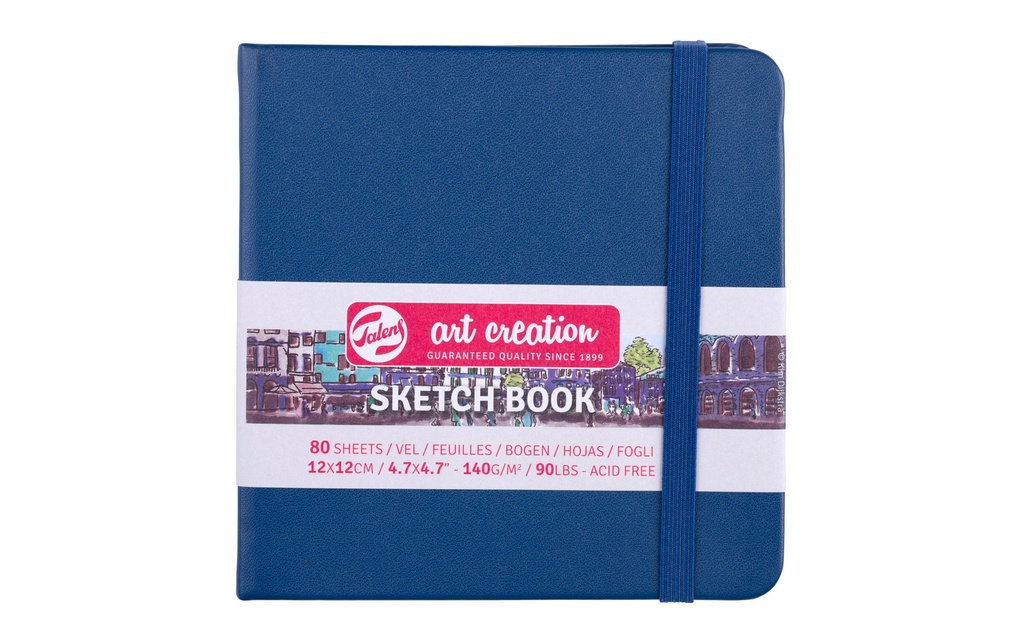 TALENS ART CREATION Livre croquis 12x12 bleu marin (160 pces)