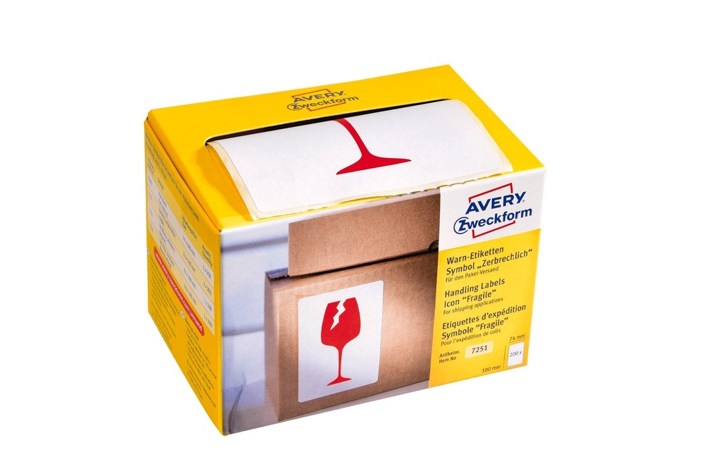 Avery Zweckform Étiquettes d’expédition 74 x 100 mm, 1 feuille