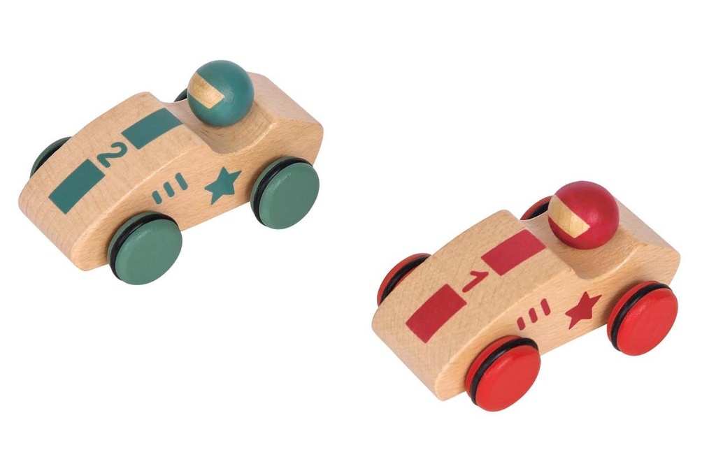 Spielba Holzspielwaren Voiture Retrait assorti