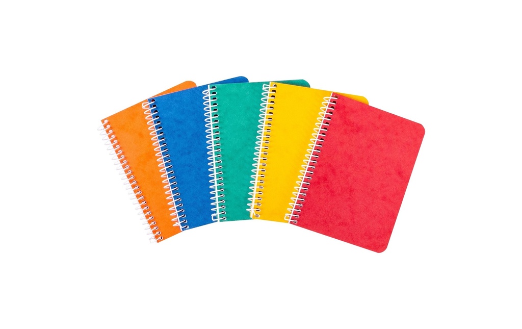 novooo. Bloc-notes A7, quadrillé 4 mm 70g assortis