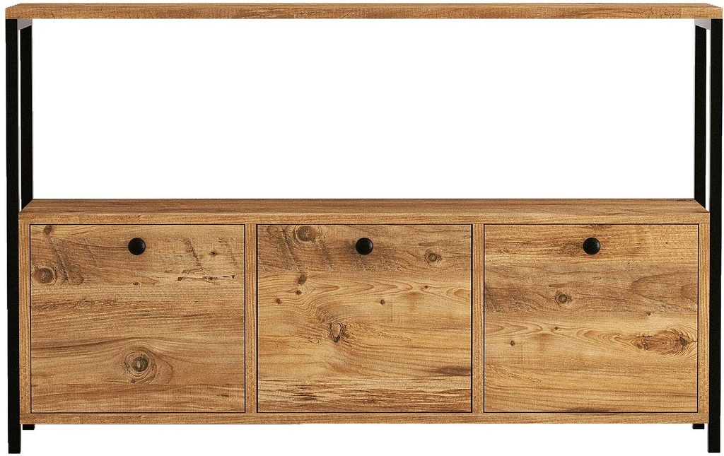 Woody Fashion Table console Nero v2 120 x 75 cm, Brun/Noir