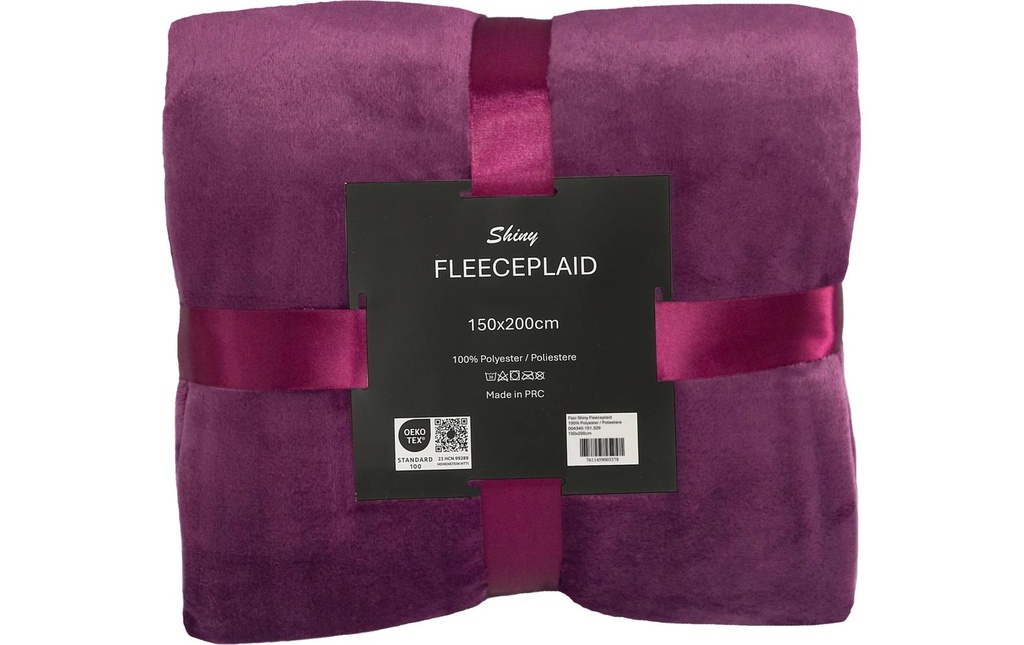 Flair Couverture Shiny 150 x 200 cm, mûre