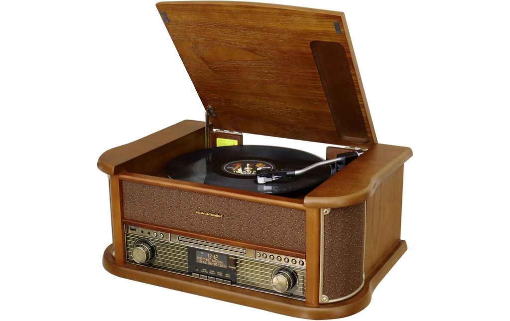 soundmaster Chaîne stéréo NR566BR Brun