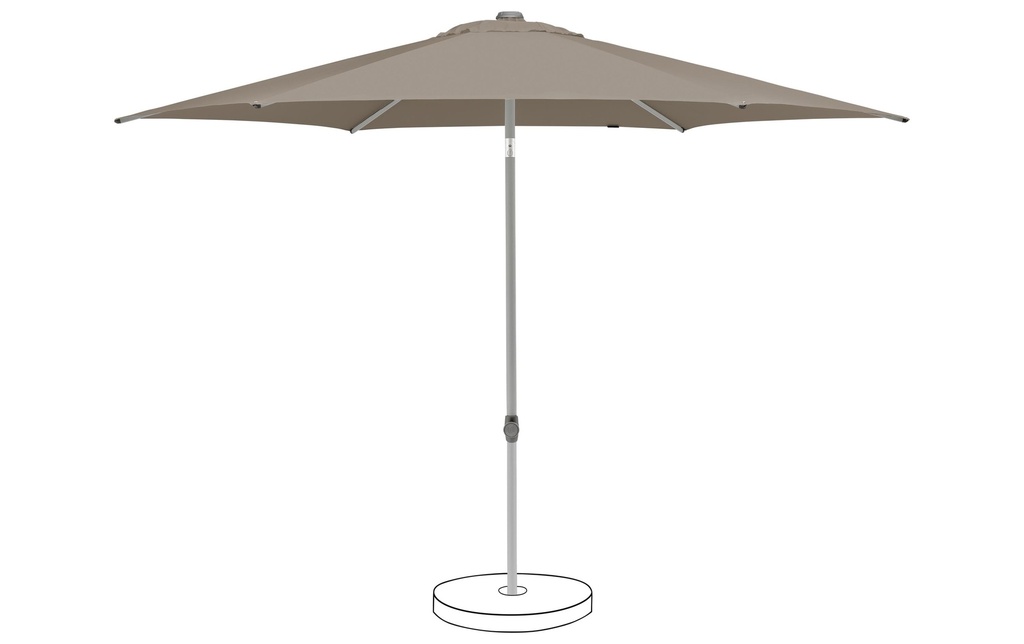 Suncomfort by Glatz Parasol Pop Up Taupe clair, Ø 300 mm