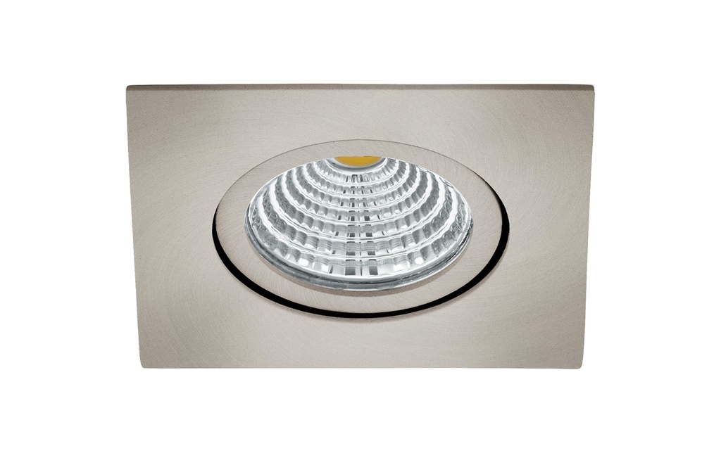 EGLO Leuchten Spot encastré Saliceto 1 Carré 1x 6 W 2700 K, Nickel mat