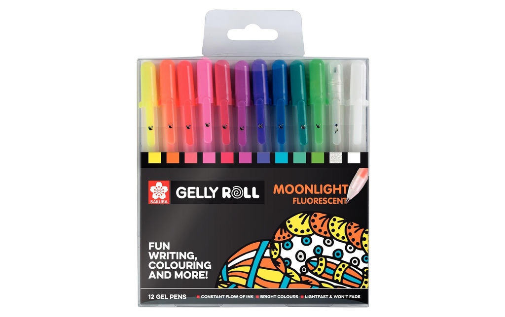 SAKURA Roller gel Gelly Moonlight 12p (12 pces)