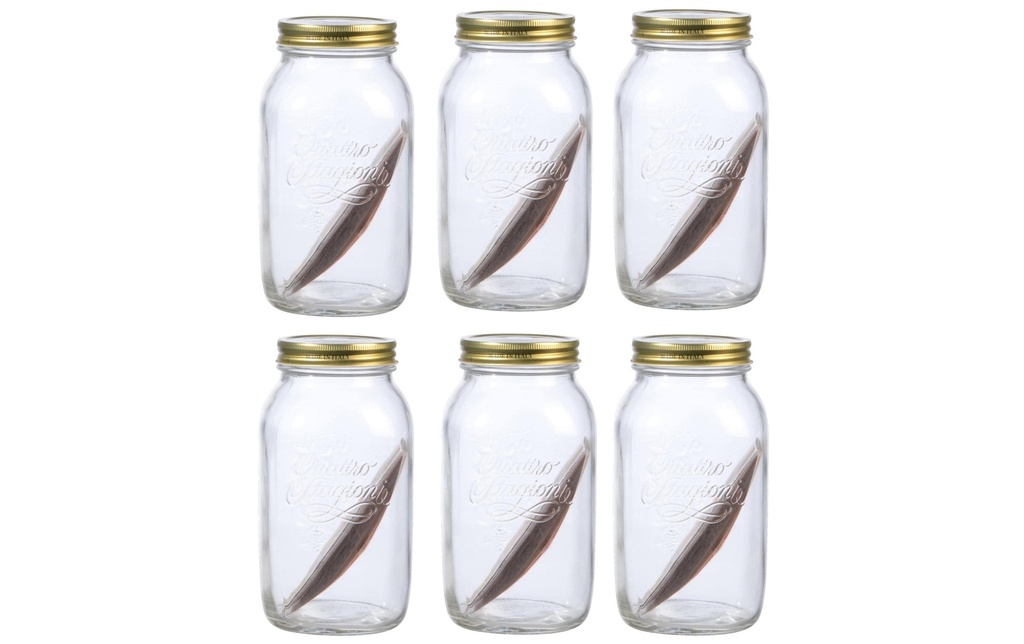 Bormioli Rocco Bocaux à conserves Quattro Stagioni  1,5 litre, 6 pièces