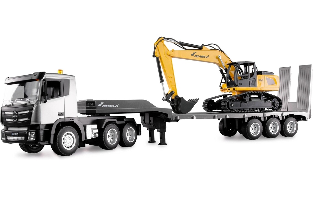 Amewi Camion G836E Ensemble tracteur et pelleteuse RTR