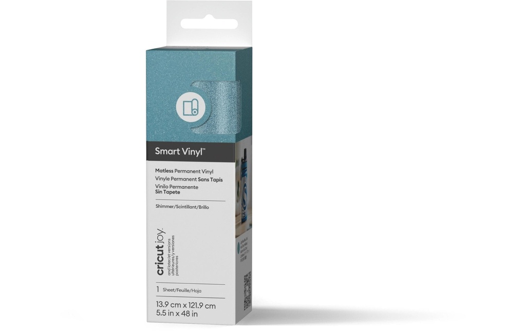 Cricut Film de vinyle Joy Permanent 13.9 x 121.9 cm, Bleu clair