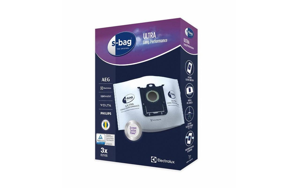 Electrolux Sac filtrant pour aspirateur s-bag E210S 3 Pièce/s